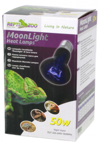 Ночная лампа с подогревом Repti-Zoo Moonlight Heat 50W