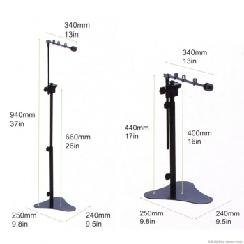 Штатив для лампы Repti-Zoo Standing Lamp MAXI + держатель MINI