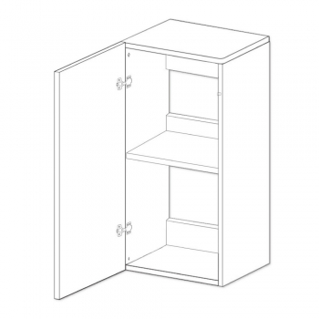 Аквариумная тумба Dupla Cube Stand 80 High gloss 45x45x90см - Черная