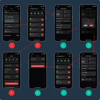 Автоматический магнитный смеситель Chihiros Magnetic Stirrers для удобрений и дозирования в аквариумах (4 позиции)