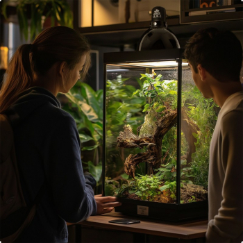 Светильник глубокий рефлекторный Terrario Biosphere Light 75W для локального обогрева террариумов с керамическим патроном E27