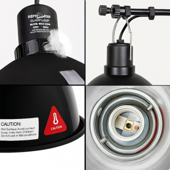 Светильник Repti-Zoo 150W глубокий рефлекторный с термостатом