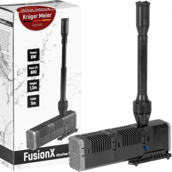 Насос-фонтан с двойным фильтром Kruger Meier FusionX 1200