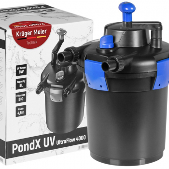 Прудовый фильтр, напорный Kruger Meier PondX UV 4000