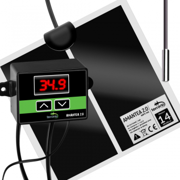 Нагревательный мат с термостатом Terrario Amantea 2.0 14W 28x28см