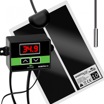 Нагревательный мат с термостатом Terrario Amantea 2.0 10W 30x20см