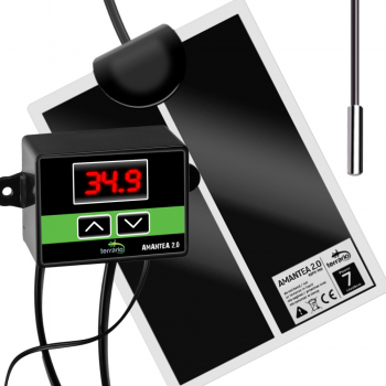 Нагревательный мат с термостатом Terrario Amantea 2.0 7W 28x15см