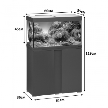 Акваріумний комплект Eheim vivaline LED 126 1x10.6W (LED) bronze з тумбою