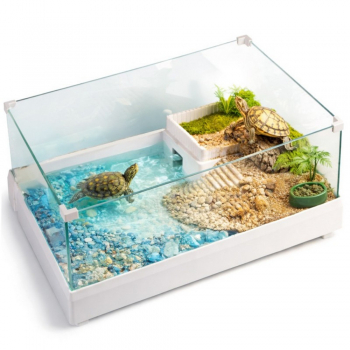 Террариум-аквариум для черепахи Kruger Meier Turtle Shell Garden 39x27x17 см